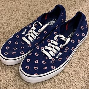 New Without Tags Chicago Cubs Vans Size 10.